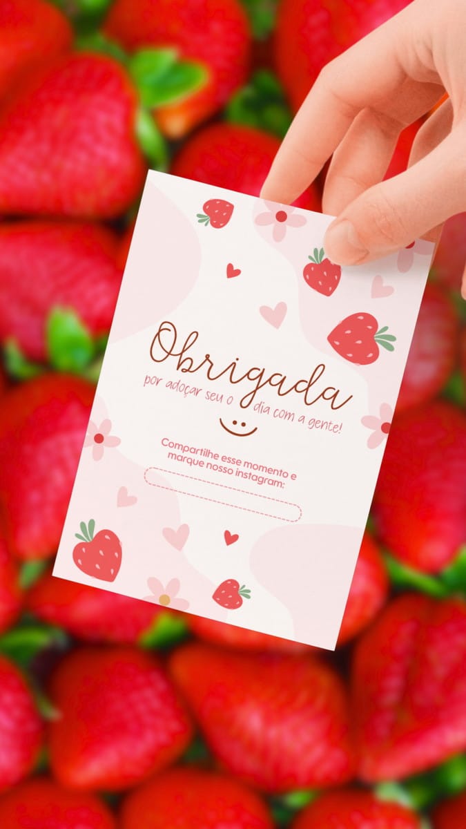 Kit Adesivos e Tags Morango Amor Canva para Embalagem 5 Kit Adesivos e Tags Morango Amor Canva para Embalagem - Imagem 5