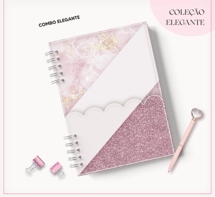 Agenda 2023 Rosa com Glitter