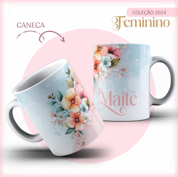 Agenda 2024 Floral e Rosa