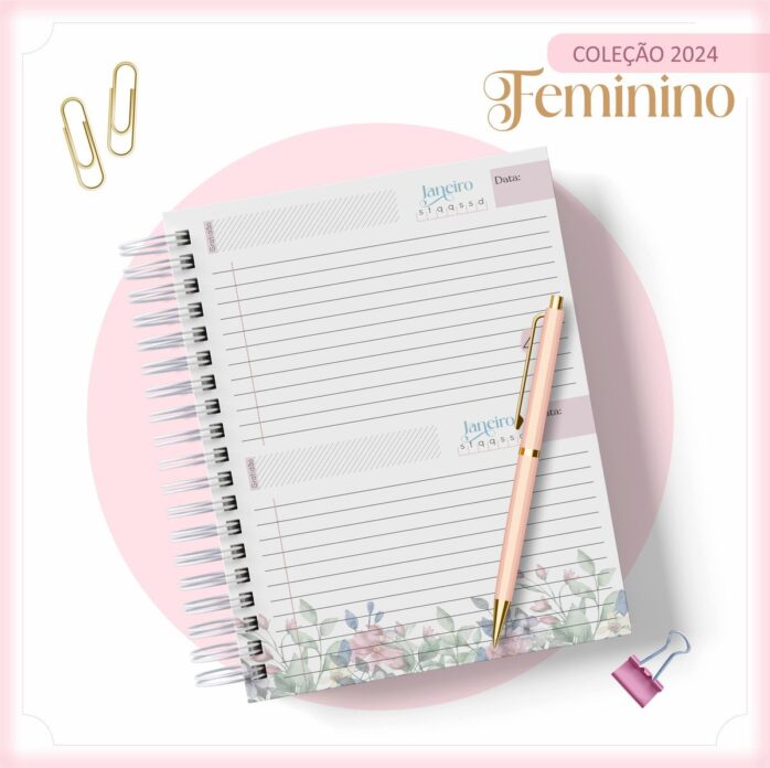 Agenda 2024 Floral Feminino