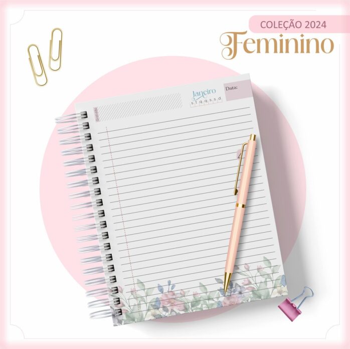 Agenda 2024 Floral Feminino
