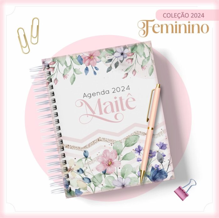 Agenda 2024 Floral Feminino