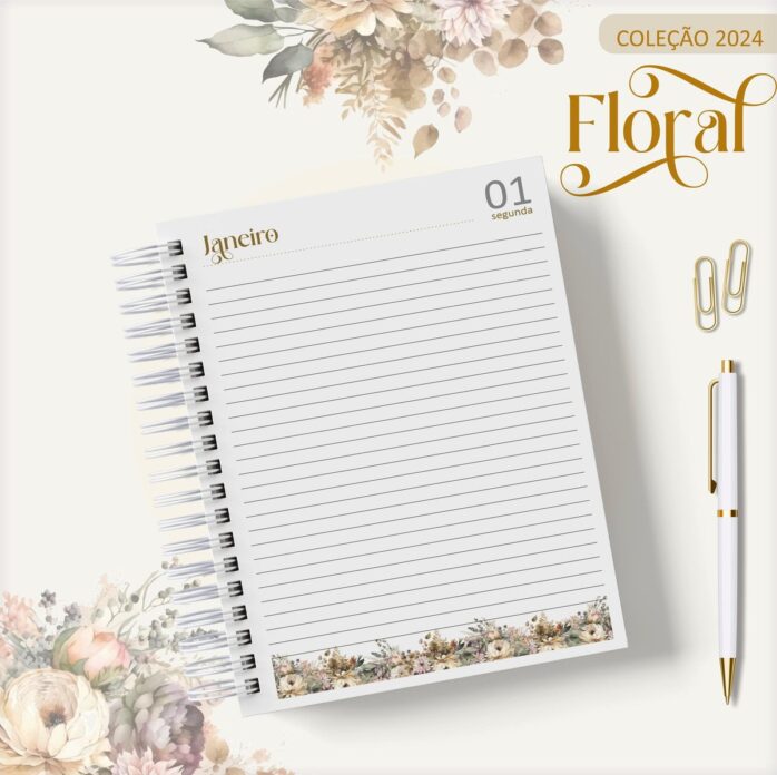 Agenda 2024 Floral Gold