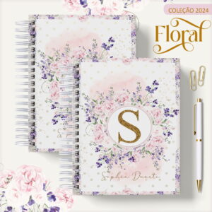 Agenda 2024 Floral Lilás Arquivo Digital para Personalizar 9 Agenda 2024 Floral Lilás Arquivo Digital para Personalizar