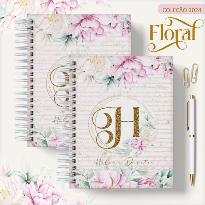 Agenda 2024 Floral Rosa