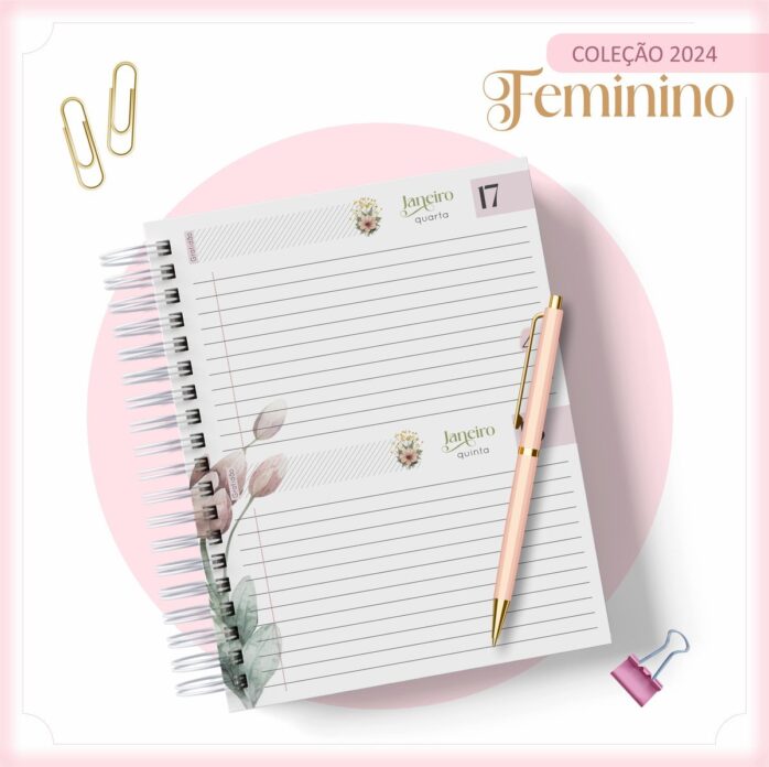 Agenda 2024 Floral Verde