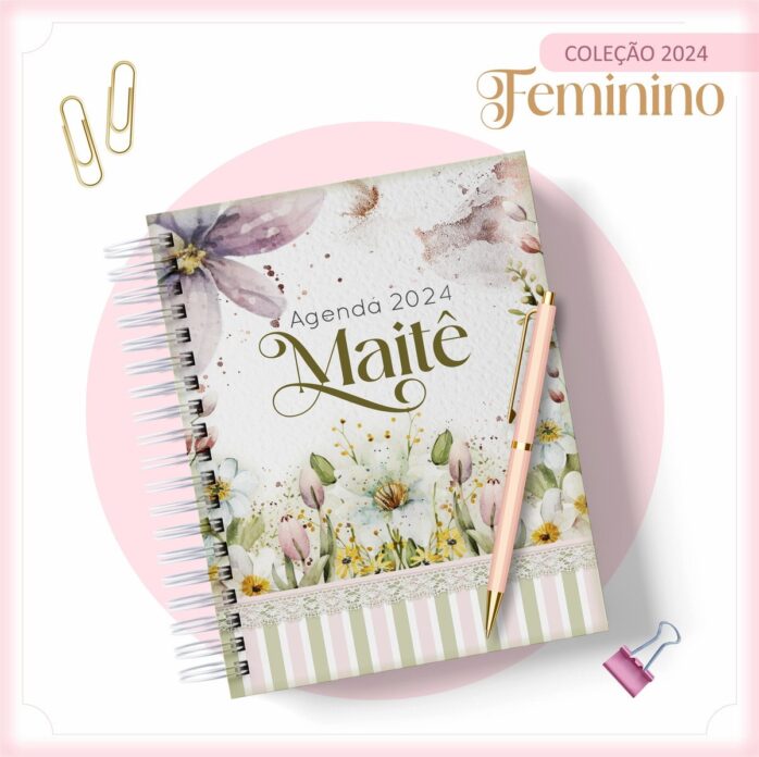 Agenda 2024 Floral Verde