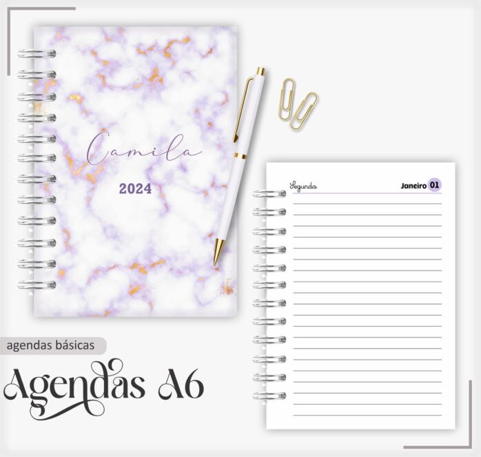 Agenda 2024 Marble Roxa