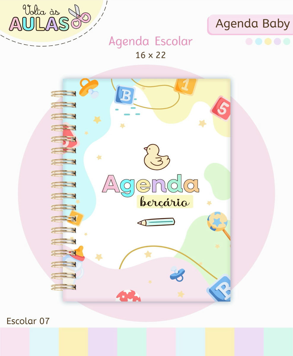 Agenda Berçário Baby Kit Digital A5 para Imprimir 3 Agenda Berçário Baby Kit Digital A5 para Imprimir - Imagem 3