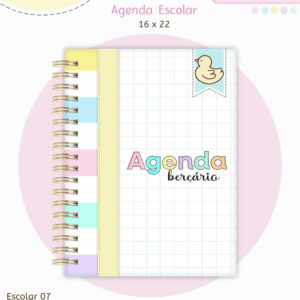 Agenda Berçário Baby Kit Digital A5 para Imprimir