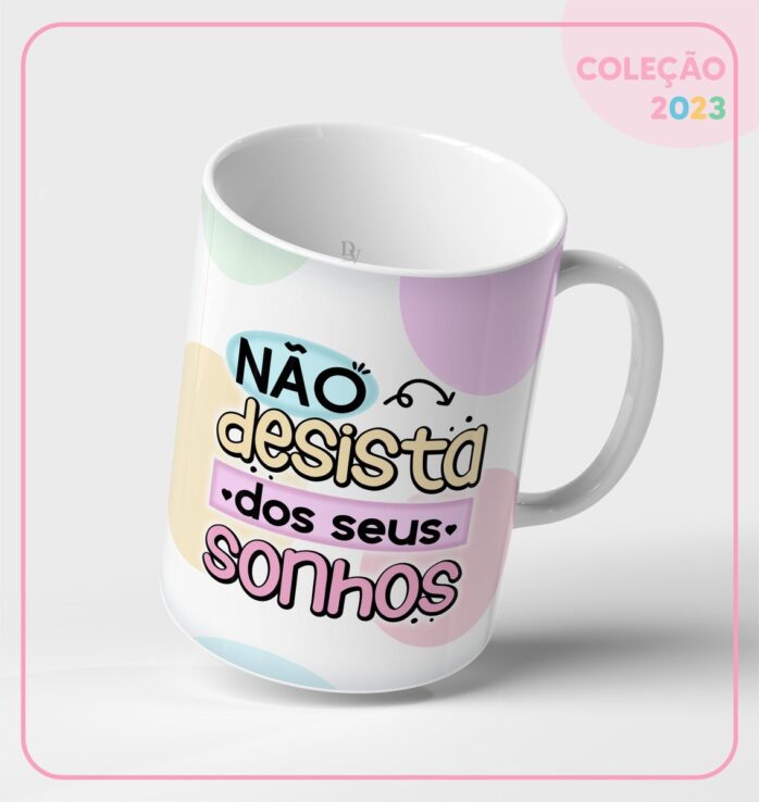 Agenda Candy Não Desista - Datada 2023