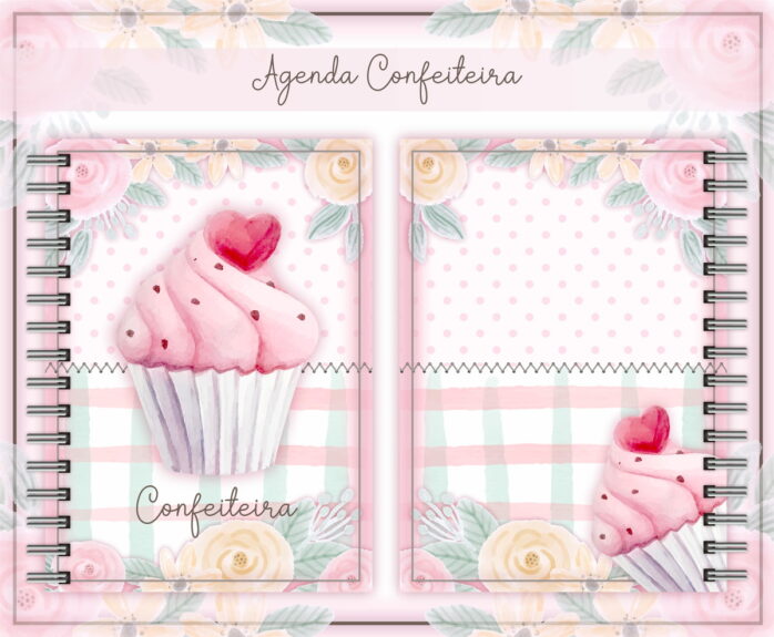 Agenda Confeiteira + Arte para caneca