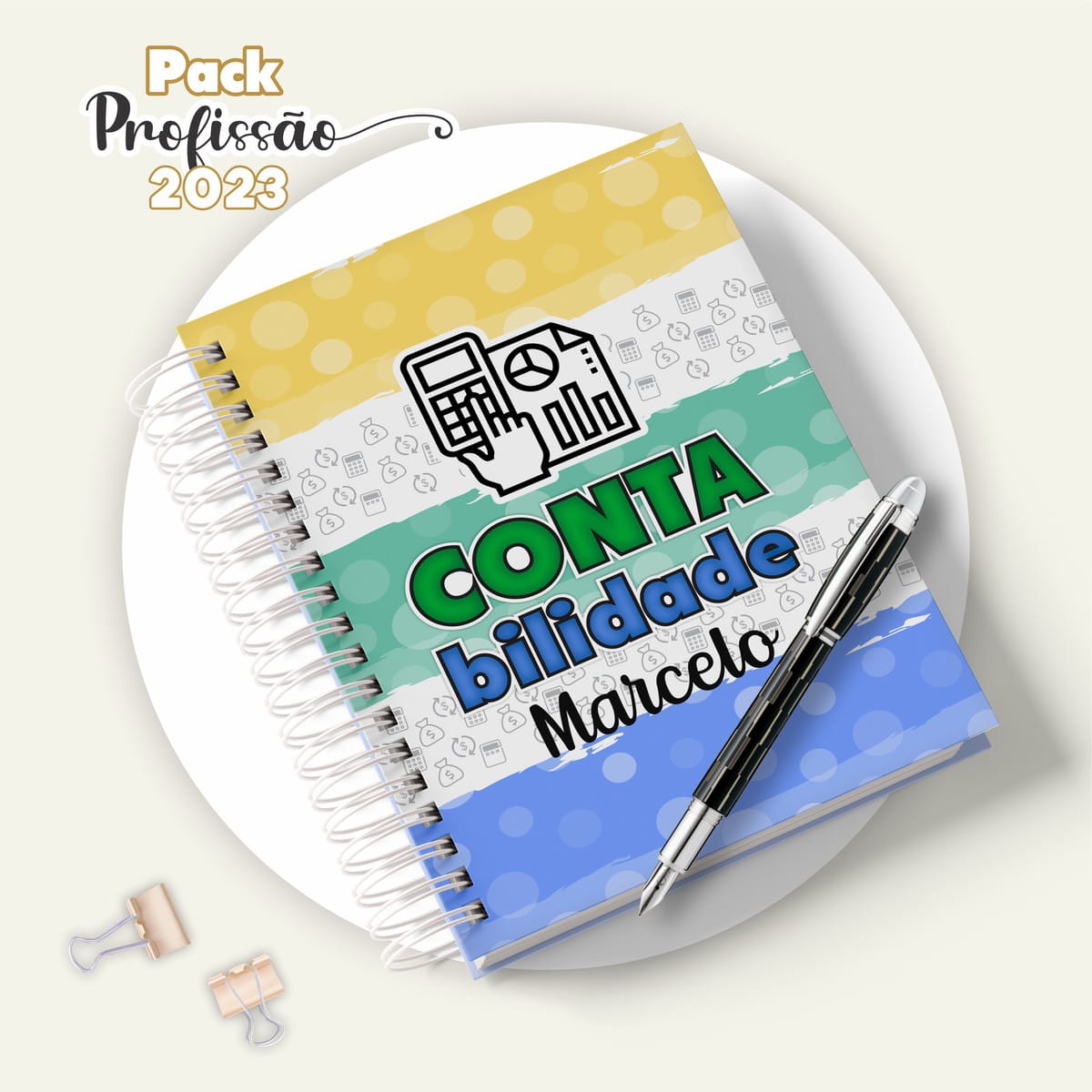 Agenda Contabilidade Masculina Kit Digital para Contador 2 Agenda Contabilidade Masculina Kit Digital para Contador - Imagem 2