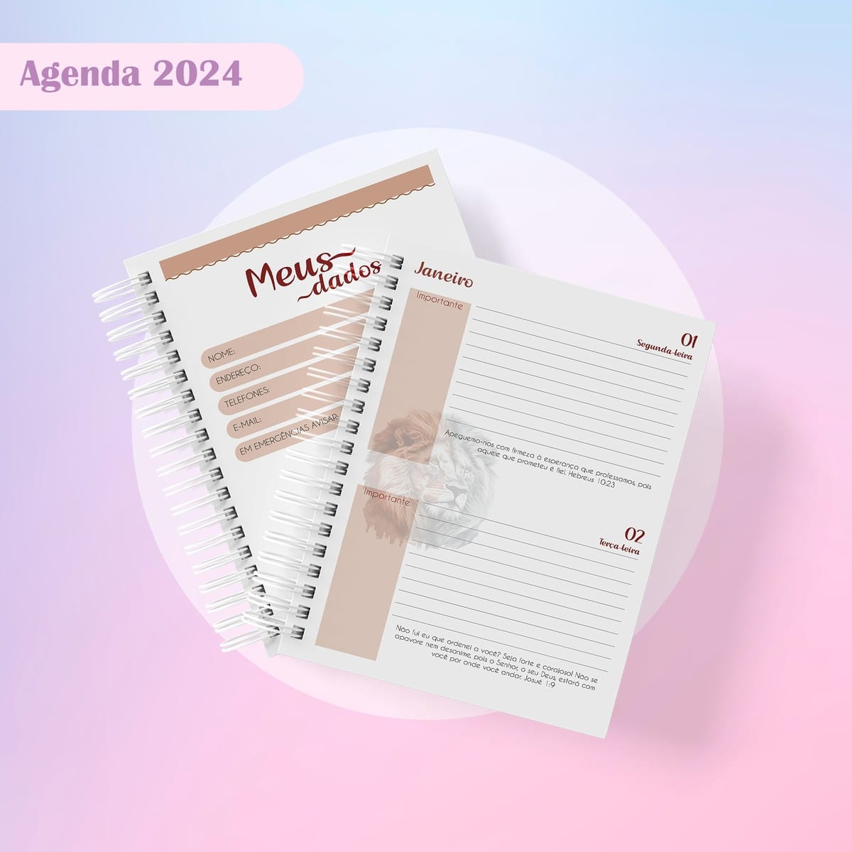 Agenda Cristã Masculina 2024 Digital para Imprimir 3 Agenda Cristã Masculina 2024 Digital para Imprimir - Imagem 3