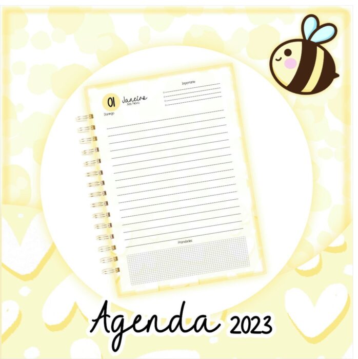 Agenda Datada 2023 Girassol Amarelo