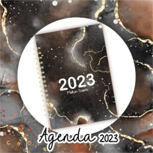 Agenda Datada 2023 Masculina Marmorizada