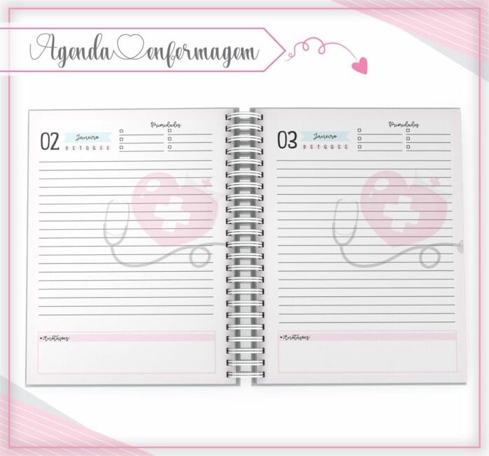 Agenda Enfermagem Rosa