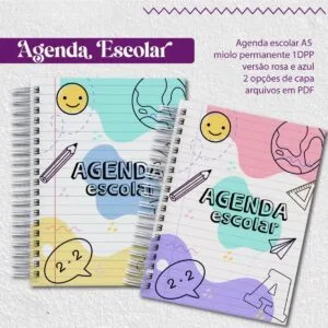 Agenda Escolar 2025 - Arquivos Encadernação 6 Agenda Escolar 2025 - Arquivos Encadernação