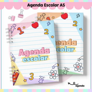 Agenda Escolar A5 Digital para Imprimir e Personalizar 22 agenda escolar a5 arquivo digital