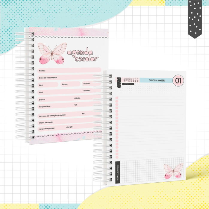 Agenda Escolar Borboleta