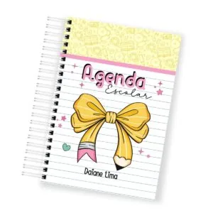 Agenda Escolar Menina 2025 - Arquivos Encadernação 5 Agenda Escolar Menina 2025 - Arquivos Encadernação