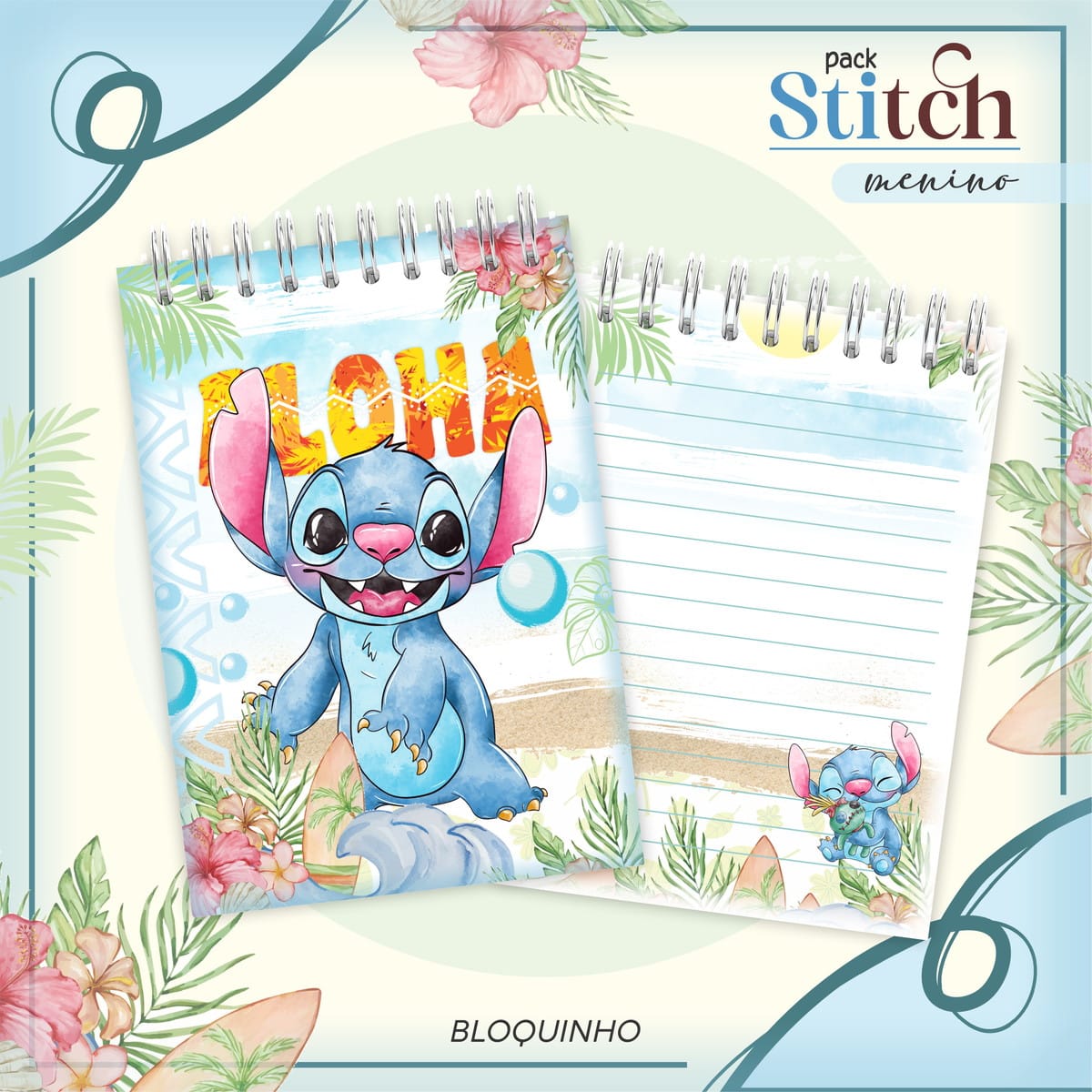 Agenda Escolar Stitch Menino Arquivo Para Encadernação 5 Agenda Escolar Stitch Menino Arquivo Para Encadernação - Imagem 5