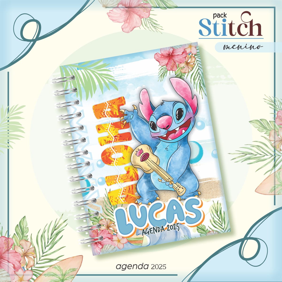 Agenda Escolar Stitch Menino Arquivo Para Encadernação 1 Agenda Escolar Stitch Menino Arquivo Para Encadernação