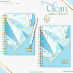 Agenda Feminina Basic Blue 2026 Digital para Imprimir 15 agenda feminina basic blue 2026 arquivo digital 4