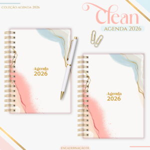 Agenda Feminina 2026 Digital para Imprimir e Encadernar 9 agenda feminina basic color 2026 arquivo digital