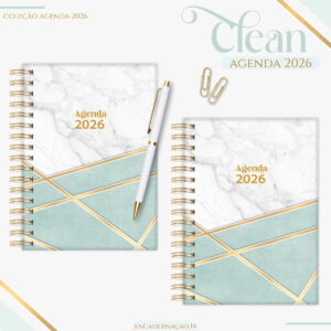 agenda feminina basic green 2026 arquivo digital