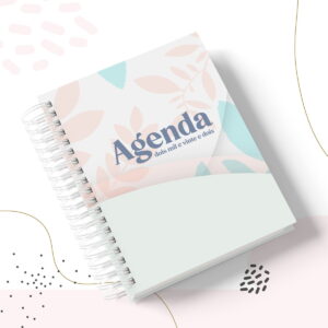 Agenda Feminina Digital Floral 2022 para Imprimir