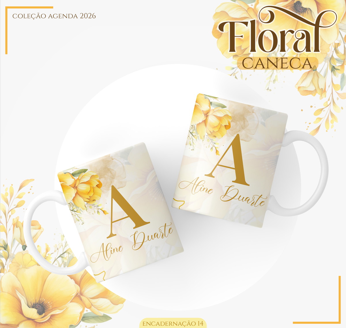 Agenda Feminina Floral 2026 Kit Digital para Imprimir 3 Agenda Feminina Floral 2026 Kit Digital para Imprimir - Imagem 3