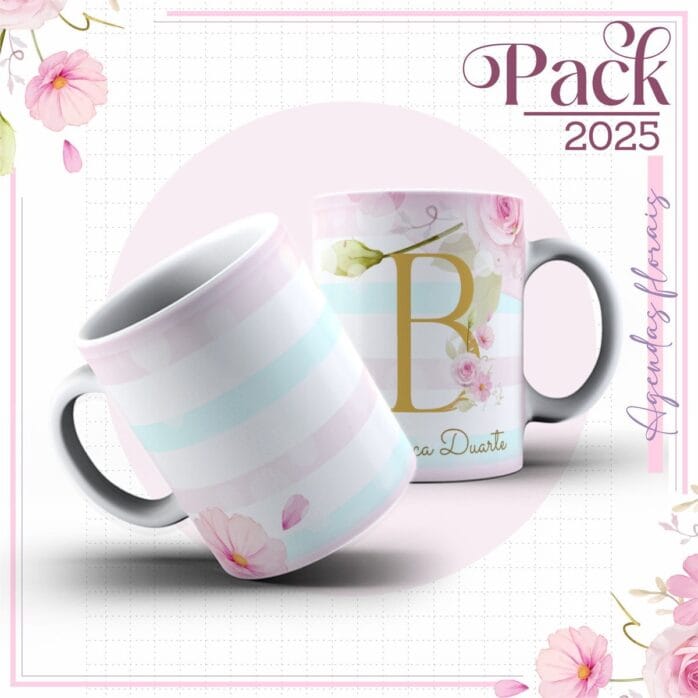Agenda Feminina Floral Candy 2025