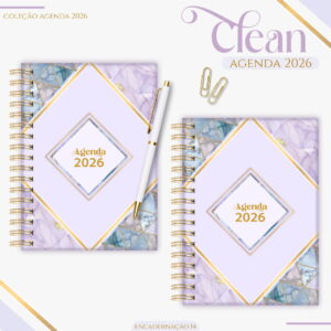 Agenda Lilás 2026 Digital para Imprimir e Encadernar 11 agenda feminina lilas basic 2026 arquivo digital