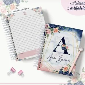 Agenda Floral Azul - Datada 2023 24 Agenda Floral Azul - Datada 2023