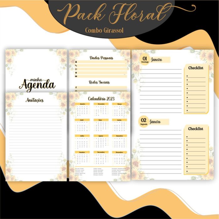 Agenda Floral Girassol 2023