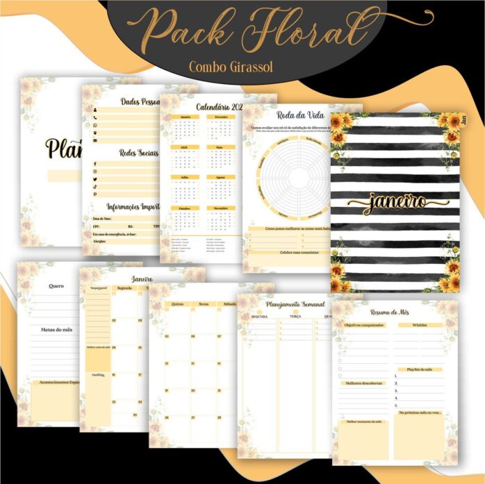 Agenda Floral Girassol 2023