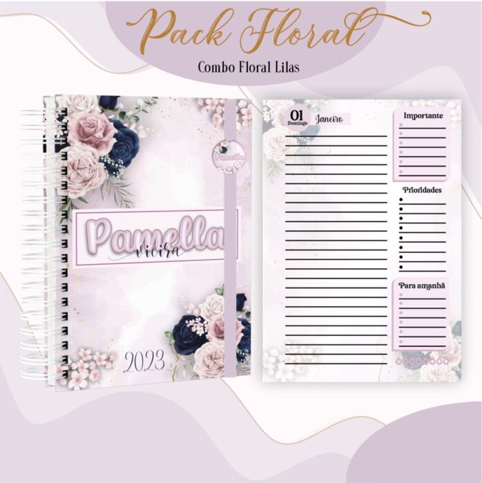 Agenda Floral Lilás 2023