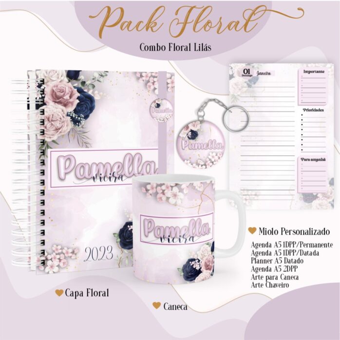 Agenda Floral Lilás 2023