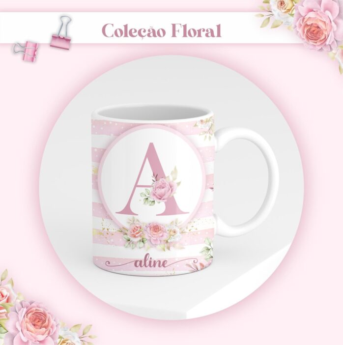 Agenda Floral Rosa Datada 2023
