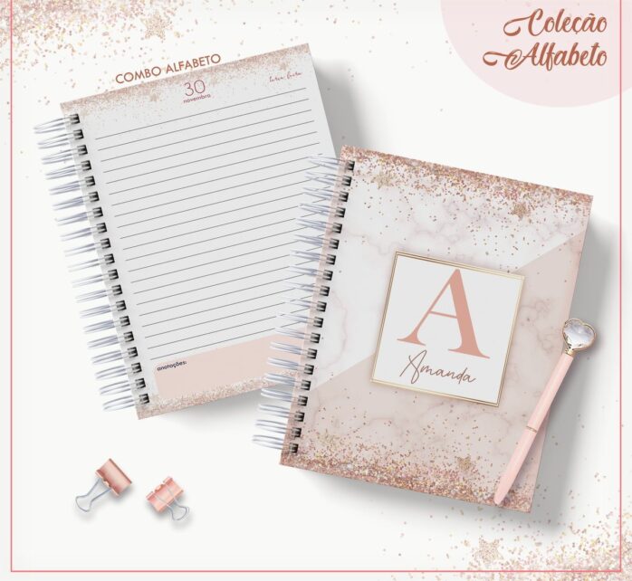 Agenda Glitter - Datada 2023