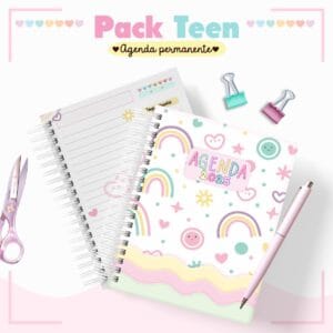 Agenda Infantil Permanente Arco Iris