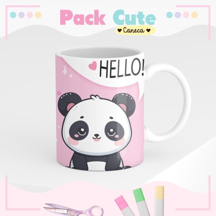 Agenda Infantil Permanente Panda Cute