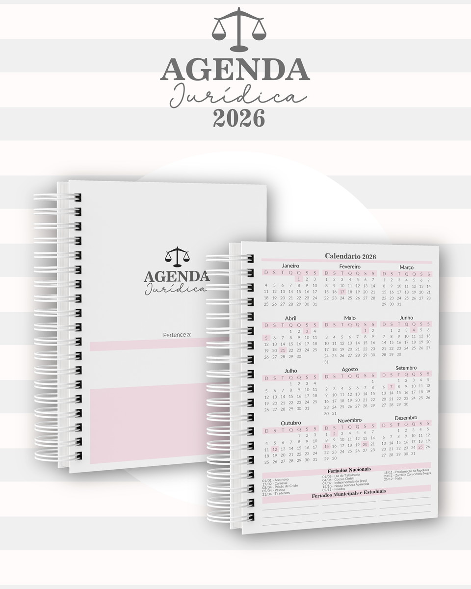 Agenda Jurídica 2026 Digital com 11 Capas para Sublimação 3 Agenda Jurídica 2026 Digital com 11 Capas para Sublimação - Imagem 3