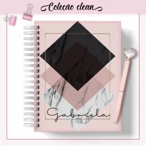 Agenda Mármore Rosa Datada 2023