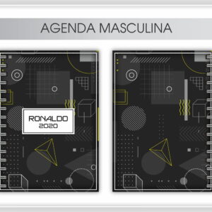 Agenda Masculina + Arte para caneca