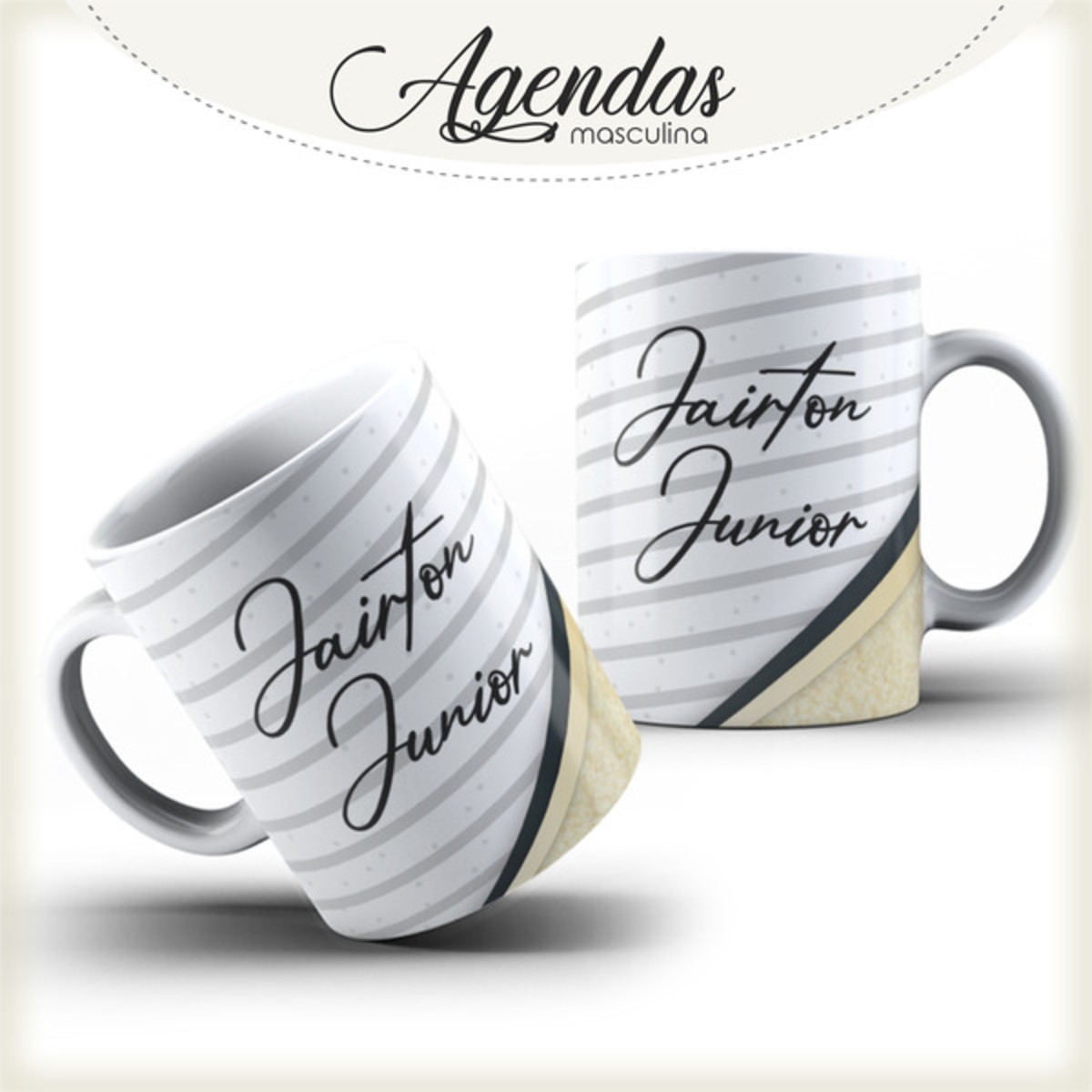 Agenda Masculina Digital Bege para Sublimação e Encadernação 3 Agenda Masculina Digital Bege para Sublimação e Encadernação - Imagem 3