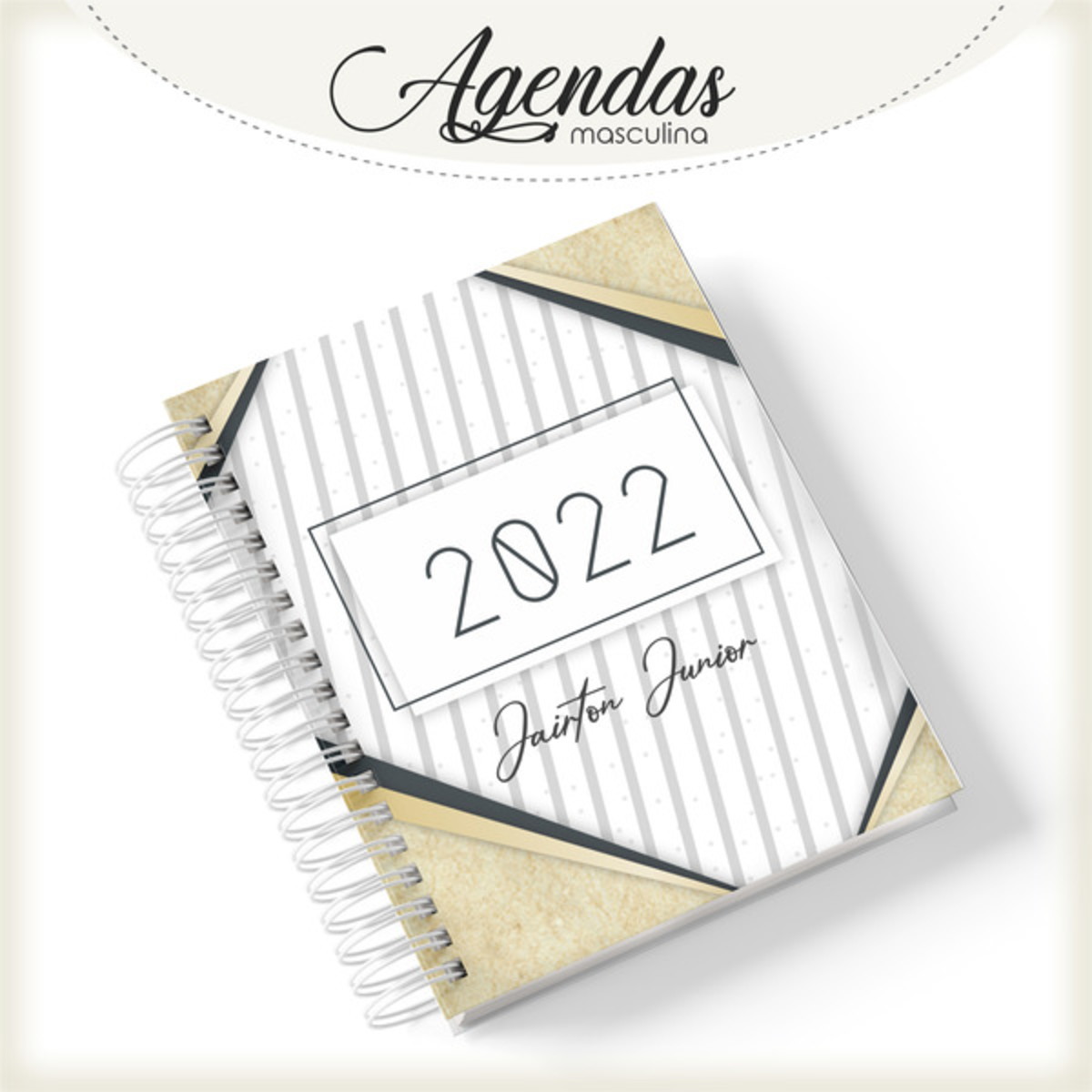 Agenda Masculina Digital Bege para Sublimação e Encadernação 1 Agenda Masculina Digital Bege para Sublimação e Encadernação