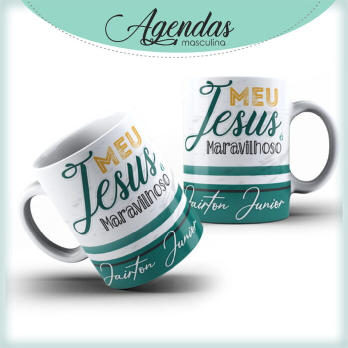 Agenda Masculina Meu Jesus é Maravilhoso