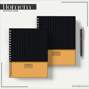 Agenda Masculina 2026 Preto e Amarelo Arquivo Digital 12 agenda masculina preto e amarelo 2026 arquivo digital